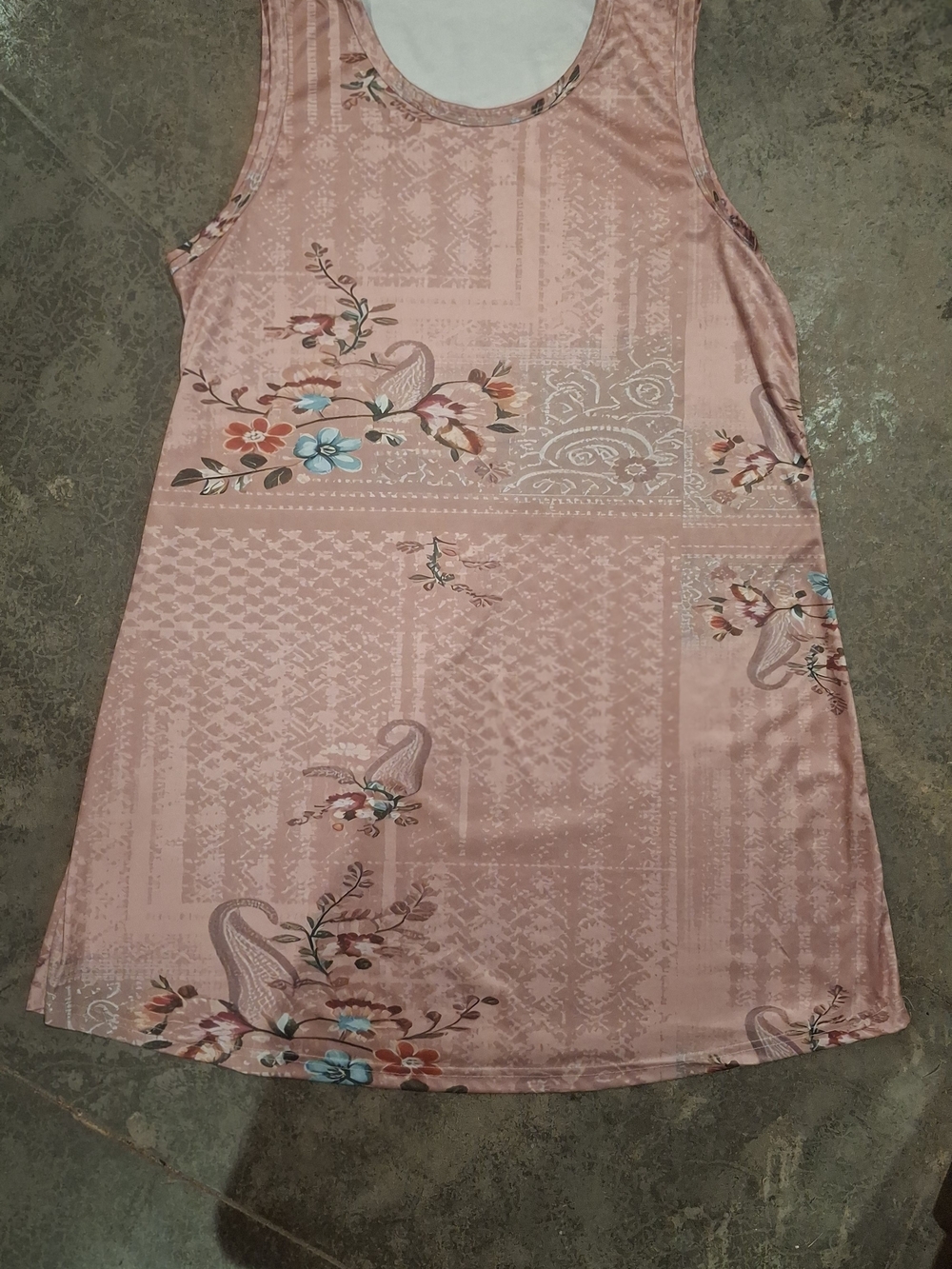 Sleeveless Pink Floral Dress Plus Size - Picture 2 of 13